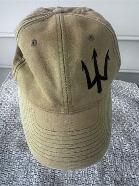Flexfit Men's Khaki Trident Embroidered Baseball Cap